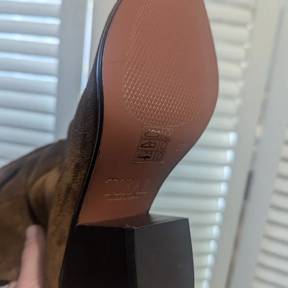 Revolve TORAL Slouch Boot In Brown - Picture 7 of 9